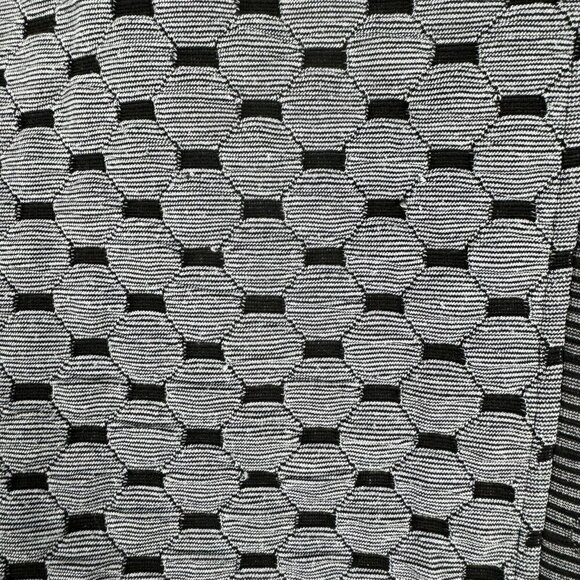 Habitat Sweater Top‎ Large Cowl Neck Gray Black Abstract Geometric TP-2880 - Picture 10 of 10